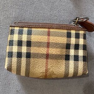 Vintage Burberry Signature Plaid Coin Purse